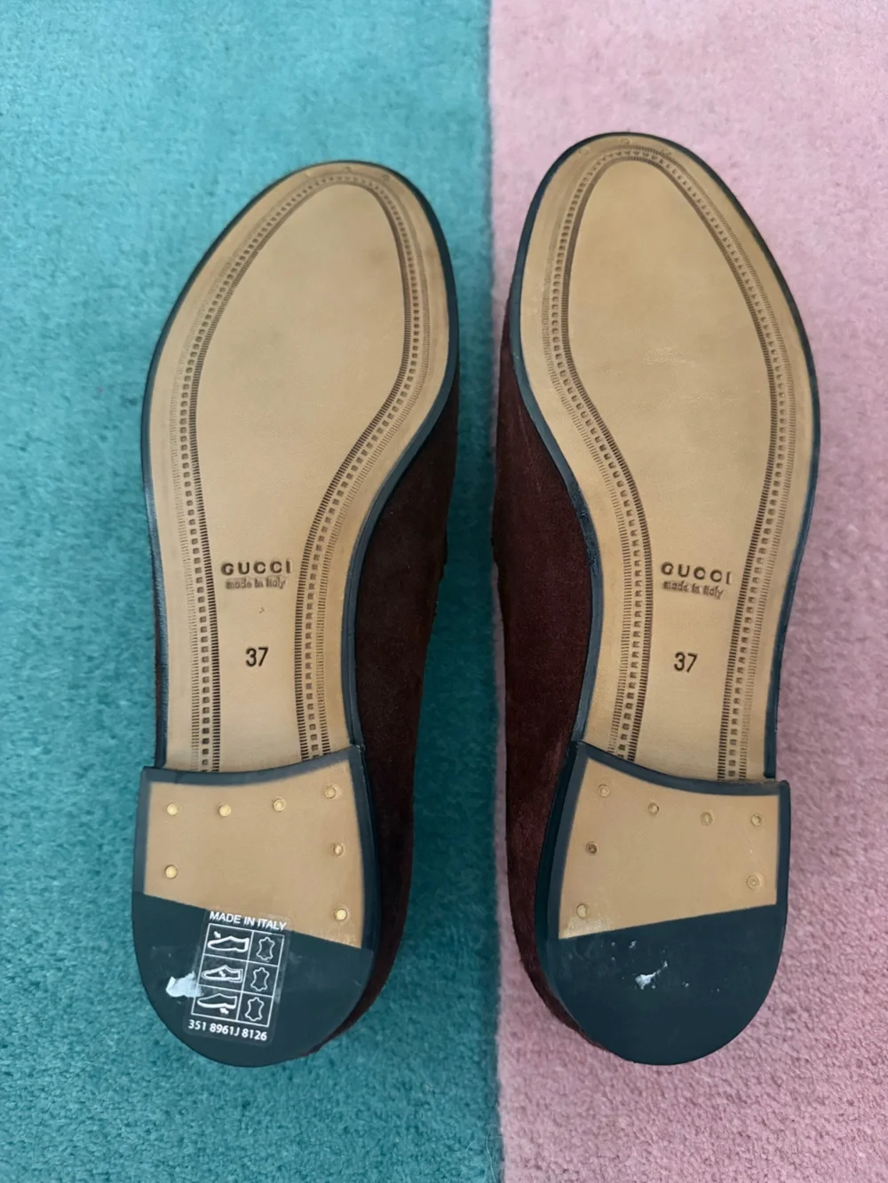 Gucci Brown Suede Horsebit Loafers